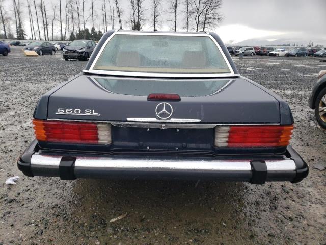 WDBBA48D3JA078934 - 1988 MERCEDES-BENZ 560 SL BLUE photo 6