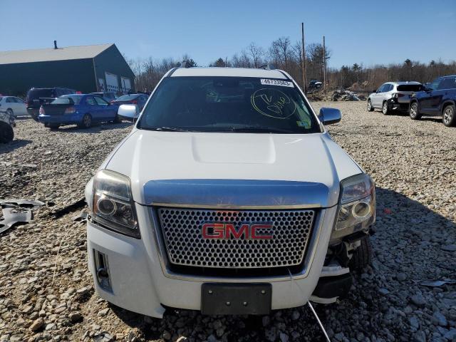 2GKALUEK0E6288019 - 2014 GMC TERRAIN DENALI WHITE photo 5