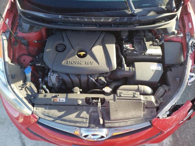 KMHDH6AEXDU000718 - 2013 HYUNDAI ELANTRA CO GS RED photo 11