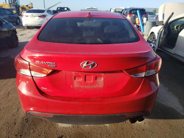 KMHDH6AEXDU000718 - 2013 HYUNDAI ELANTRA CO GS RED photo 6