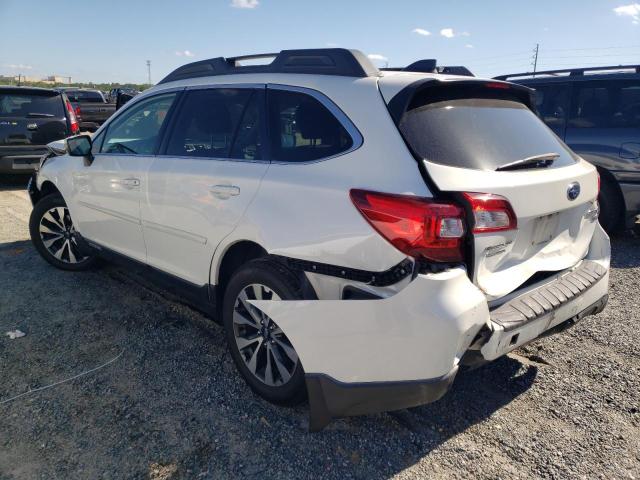 4S4BSENC1H3308304 - 2017 SUBARU OUTBACK 3.6R LIMITED WHITE photo 2