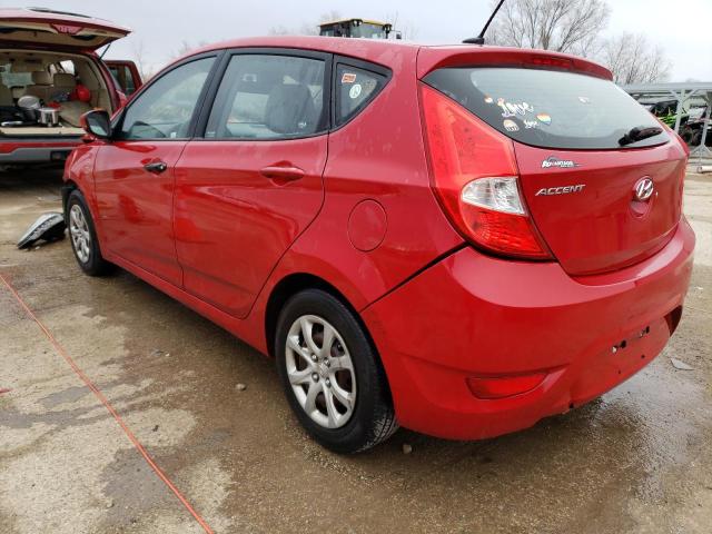 KMHCT5AE6CU045061 - 2012 HYUNDAI ACCENT GLS BURGUNDY photo 2