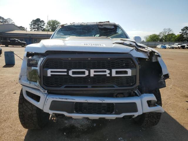 1FTFW1RG7HFB33197 - 2017 FORD F150 RAPTOR WHITE photo 5