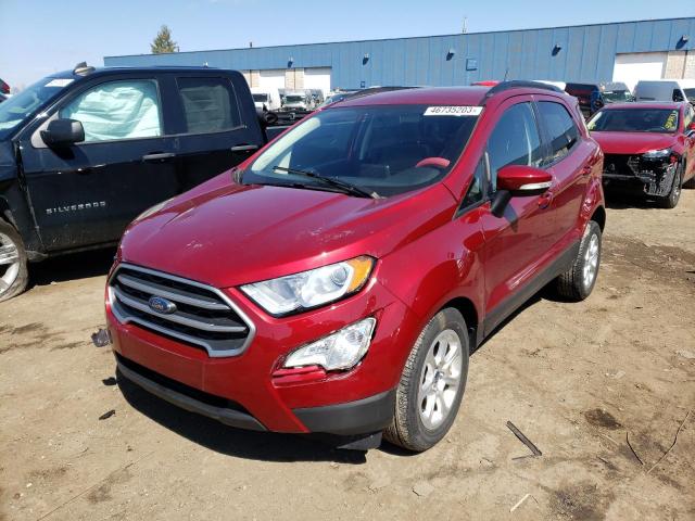 MAJ6S3GL4LC324003 - 2020 FORD ECOSPORT SE 红色 照片 1