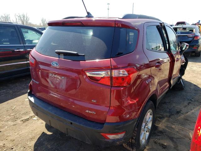 MAJ6S3GL4LC324003 - 2020 FORD ECOSPORT SE RED photo 3