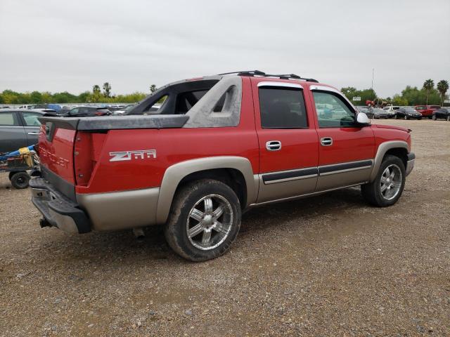 3GNEC12T14G222890 - 2004 CHEVROLET AVALANCHE C1500 RED photo 3