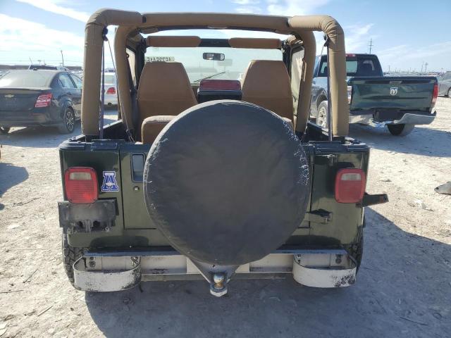 1J4FY19P3SP275035 - 1995 JEEP WRANGLER S GREEN photo 6