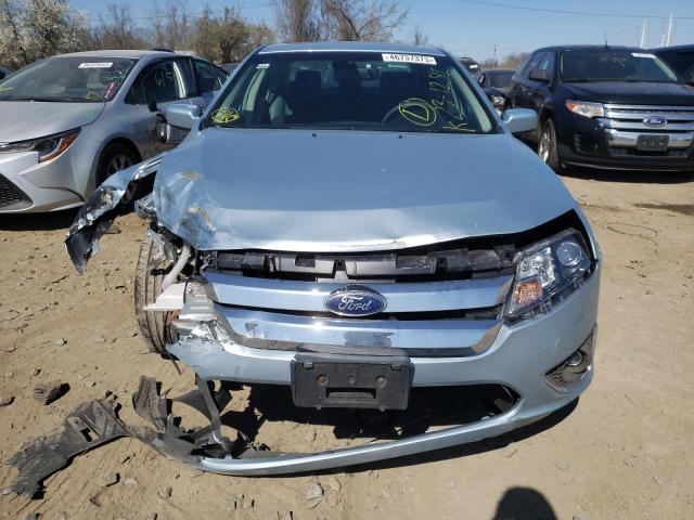 3FADP0L36BR316403 - 2011 FORD FUSION HYBRID TURQUOISE photo 5