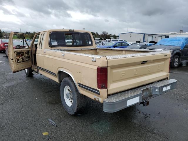 1FTHX2516FKA36901 - 1985 FORD F250 BEIGE photo 2