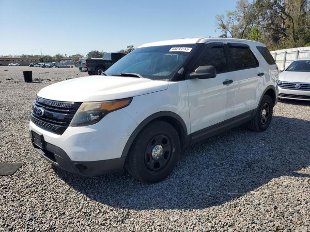 1FM5K8ARXFGA66272 - 2015 FORD EXPLORER POLICE INTERCEPTOR Ақ фото 1