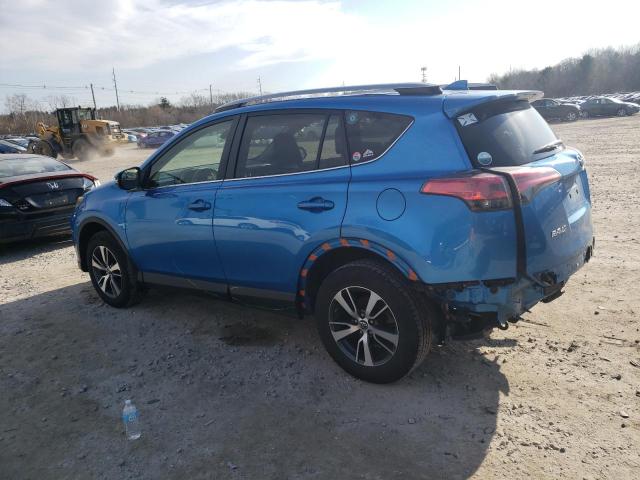 JTMRFREV7HJ118969 - 2017 TOYOTA RAV4 XLE BLUE photo 2