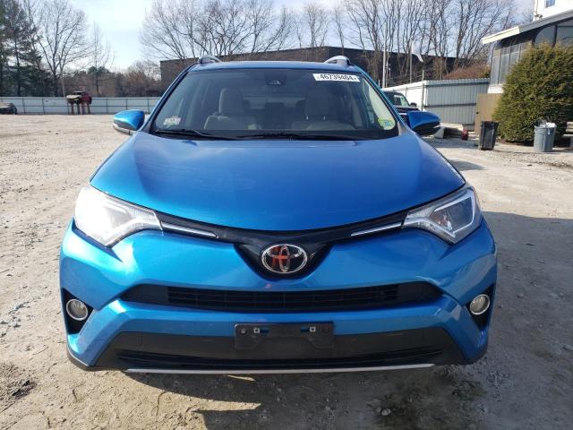 JTMRFREV7HJ118969 - 2017 TOYOTA RAV4 XLE BLUE photo 5