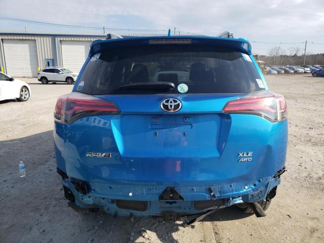 JTMRFREV7HJ118969 - 2017 TOYOTA RAV4 XLE BLUE photo 6