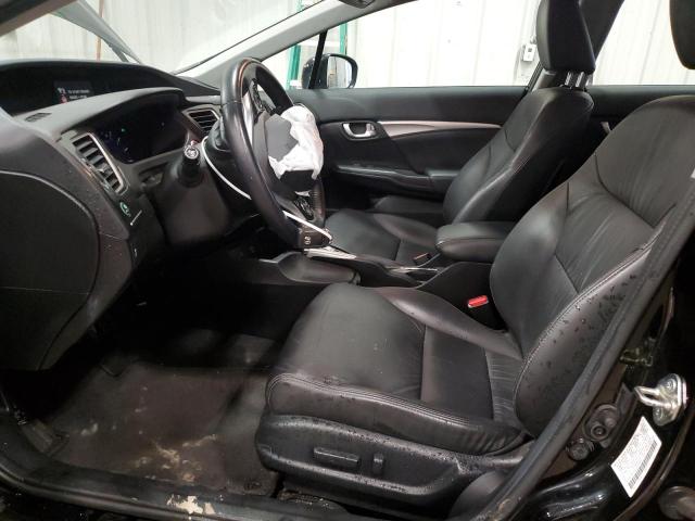 2HGFB2F93FH535478 - 2015 HONDA CIVIC EXL შავი ფოტო 7
