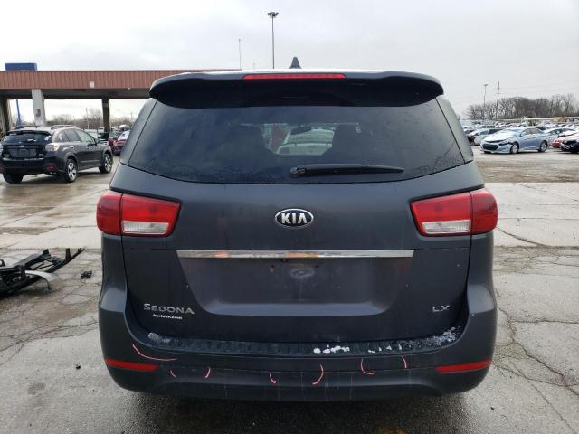 KNDMB5C13F6057974 - 2015 KIA SEDONA LX GRAY photo 6