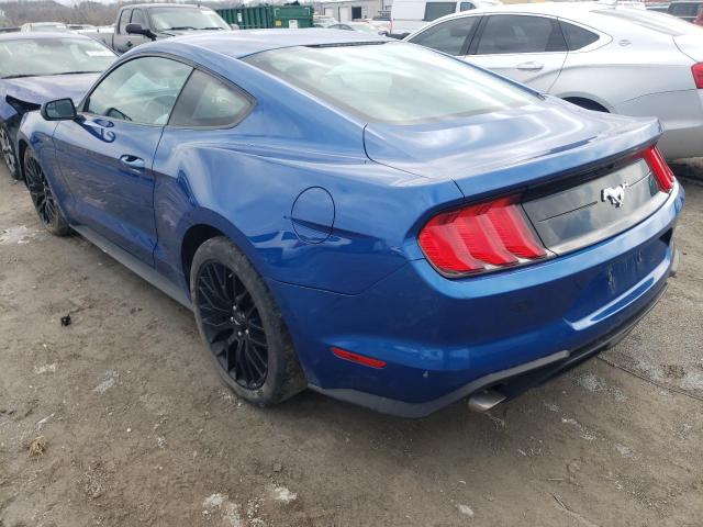 1FA6P8TH6J5143907 - 2018 FORD MUSTANG BLUE photo 2