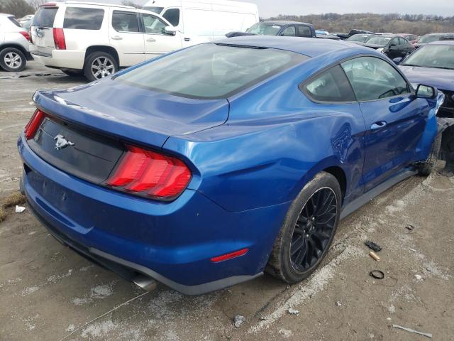 1FA6P8TH6J5143907 - 2018 FORD MUSTANG BLUE photo 3