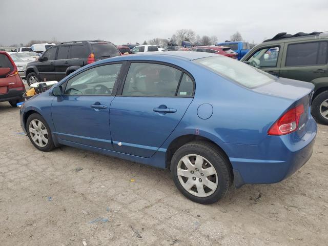 1HGFA16538L089171 - 2008 HONDA CIVIC LX BLUE photo 2