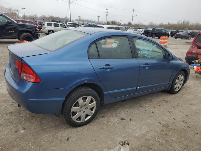 1HGFA16538L089171 - 2008 HONDA CIVIC LX BLUE photo 3