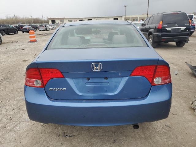 1HGFA16538L089171 - 2008 HONDA CIVIC LX BLUE photo 6