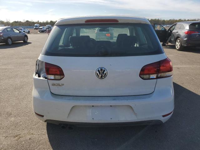 WVWAB7AJ3AW325819 - 2010 VOLKSWAGEN GOLF WHITE photo 6