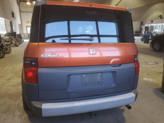 5J6YH18524L011209 - 2004 HONDA ELEMENT EX ORANGE photo 6