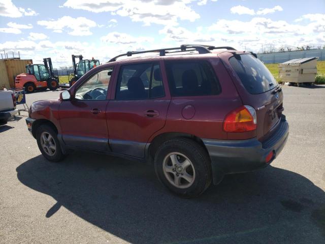 KM8SC13D13U360651 - 2003 HYUNDAI SANTA FE GLS BURGUNDY photo 2