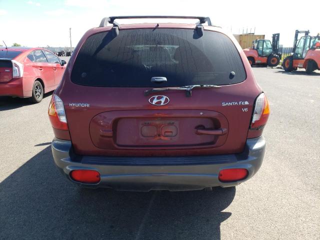 KM8SC13D13U360651 - 2003 HYUNDAI SANTA FE GLS BURGUNDY photo 6