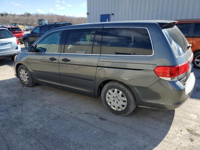 5FNRL38278B098933 - 2008 HONDA ODYSSEY LX GRAY photo 2