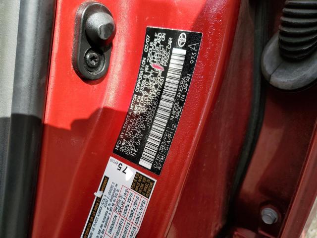 JTDKB20U577617431 - 2007 TOYOTA PRIUS RED photo 12