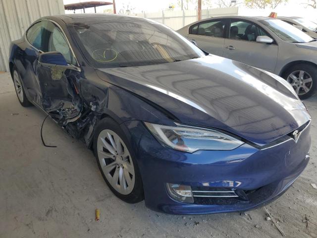 5YJSA1E29GF150299 - 2016 TESLA MODEL S BLUE photo 4