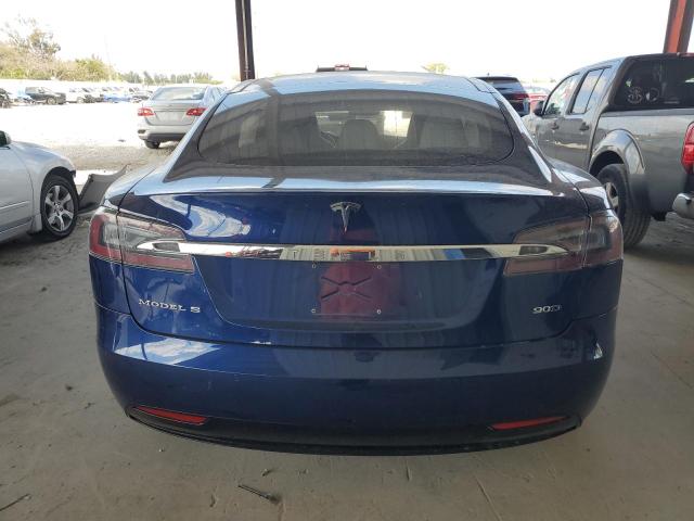 5YJSA1E29GF150299 - 2016 TESLA MODEL S BLUE photo 6