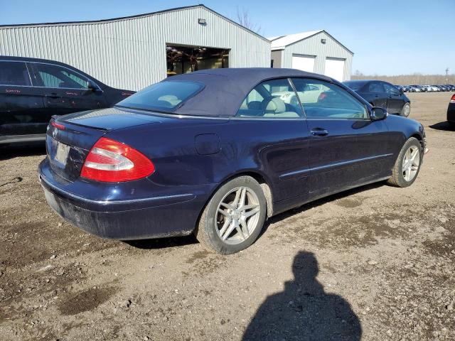 WDBTK65GX5T049968 - 2005 MERCEDES-BENZ CLK 320 BLUE photo 3