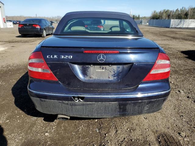 WDBTK65GX5T049968 - 2005 MERCEDES-BENZ CLK 320 BLUE photo 6