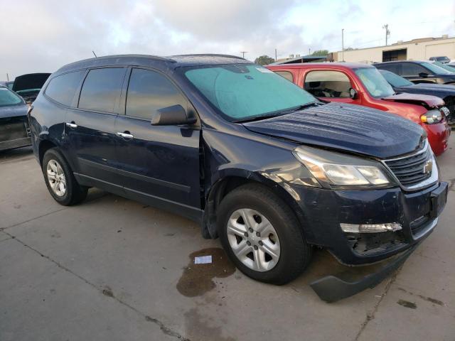 1GNKRFED8FJ276840 - 2015 CHEVROLET TRAVERSE LS BLUE photo 4