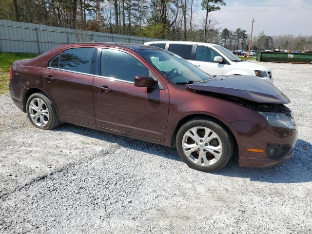 3FAHP0HA4CR219016 - 2012 FORD FUSION SE BURGUNDY photo 4