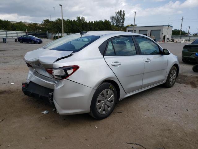 3KPA24AB0KE161237 - 2019 KIA RIO S SILVER photo 3