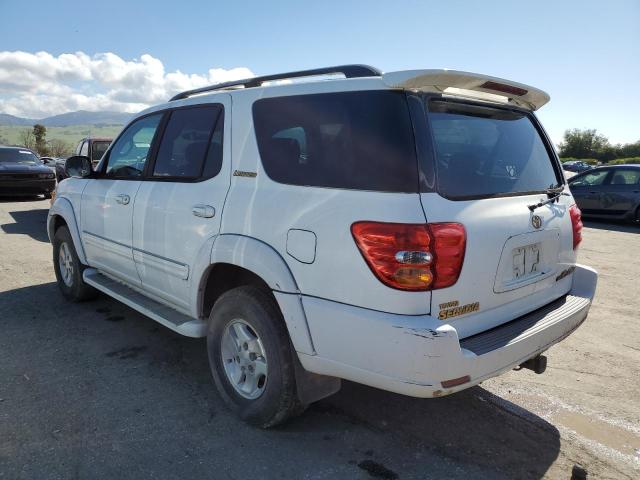 5TDBT48A41S049107 - 2001 TOYOTA SEQUOIA LIMITED WHITE photo 2