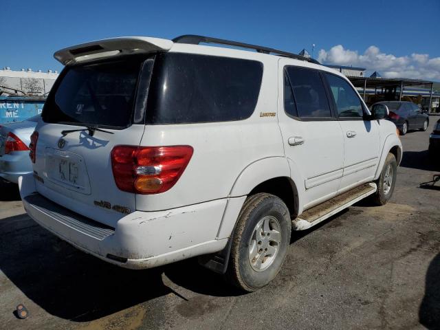 5TDBT48A41S049107 - 2001 TOYOTA SEQUOIA LIMITED WHITE photo 3