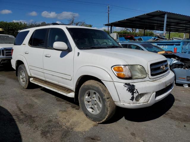 5TDBT48A41S049107 - 2001 TOYOTA SEQUOIA LIMITED WHITE photo 4