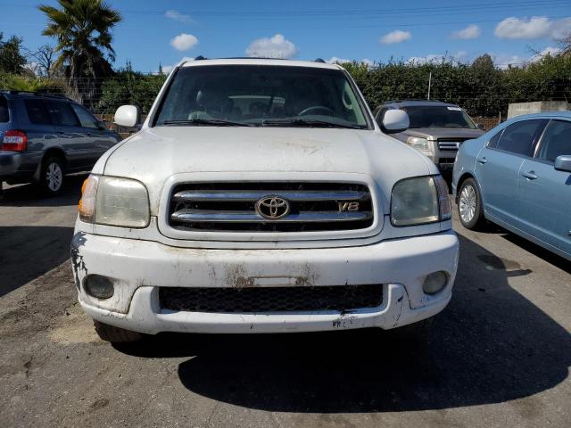 5TDBT48A41S049107 - 2001 TOYOTA SEQUOIA LIMITED WHITE photo 5