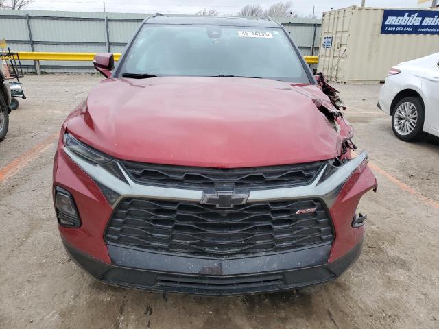 3GNKBKRS9NS134077 - 2022 CHEVROLET BLAZER RS RED photo 5