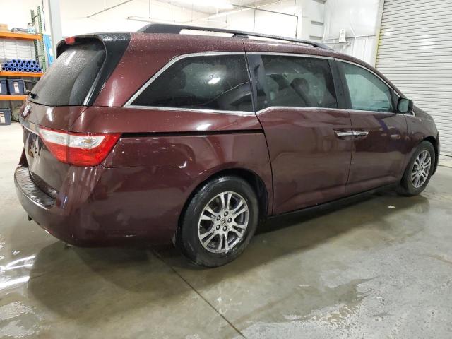 5FNRL5H42CB089238 - 2012 HONDA ODYSSEY EX MAROON photo 3