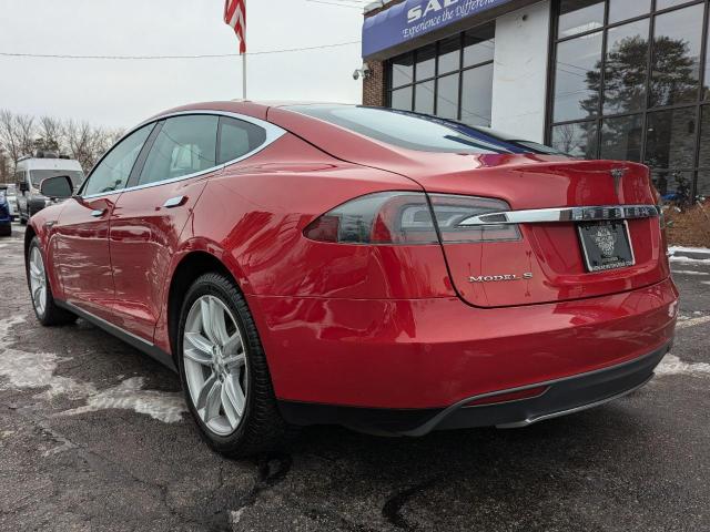 5YJSA1E29FF109668 - 2015 TESLA MODEL S RED photo 3