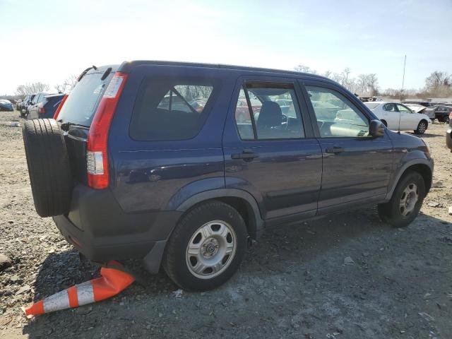 JHLRD78526C021253 - 2006 HONDA CR-V LX BLUE photo 3