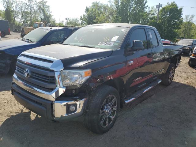 5TFRY5F17EX151011 - 2014 TOYOTA TUNDRA DOUBLE CAB SR/SR5 BLACK photo 1