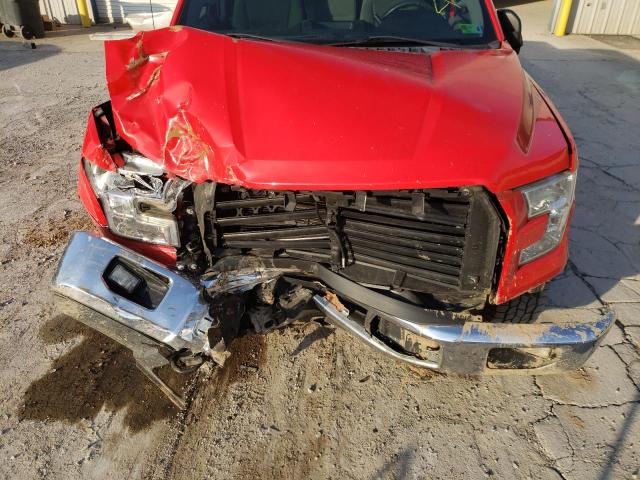 1FTEX1EP2FKE54342 - 2015 FORD F150 SUPER CAB RED photo 11
