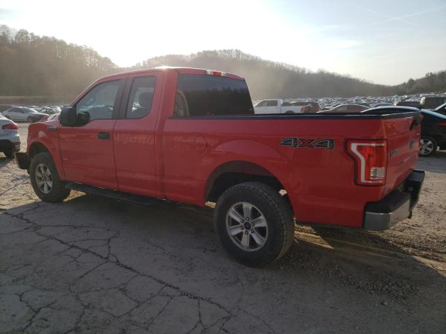 1FTEX1EP2FKE54342 - 2015 FORD F150 SUPER CAB RED photo 2