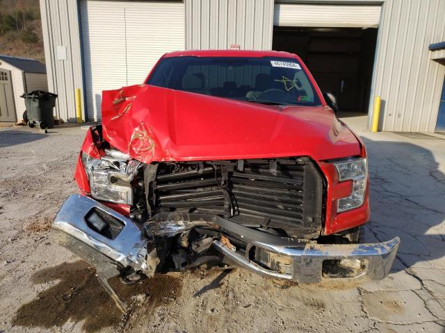 1FTEX1EP2FKE54342 - 2015 FORD F150 SUPER CAB RED photo 5