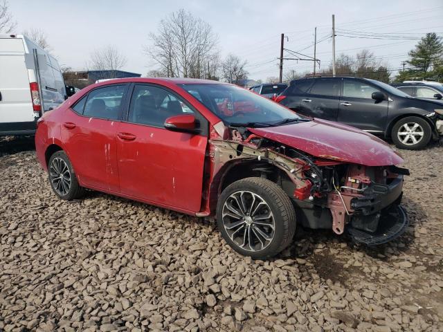 5YFBURHE6EP007145 - 2014 TOYOTA COROLLA L RED photo 4